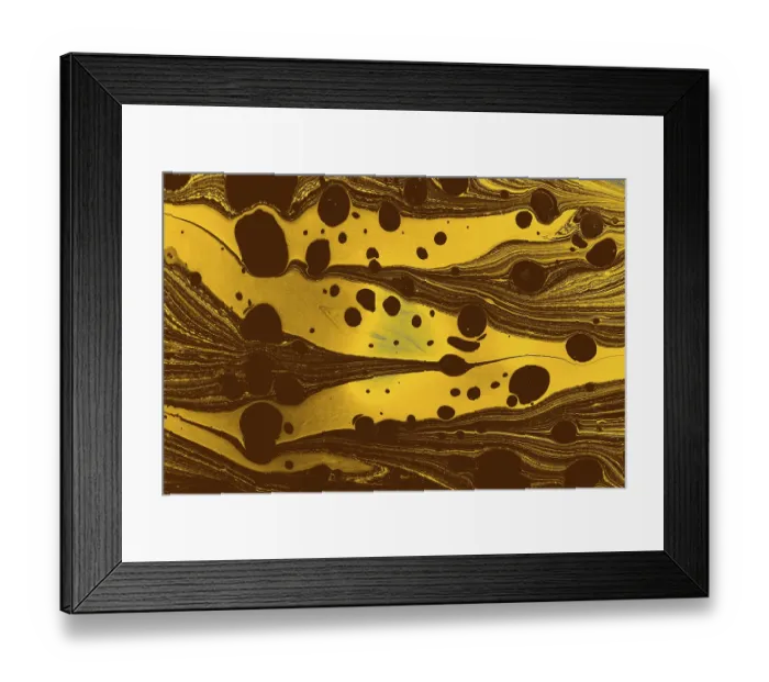 Framed Print : Ebru marble effect pattern design for print