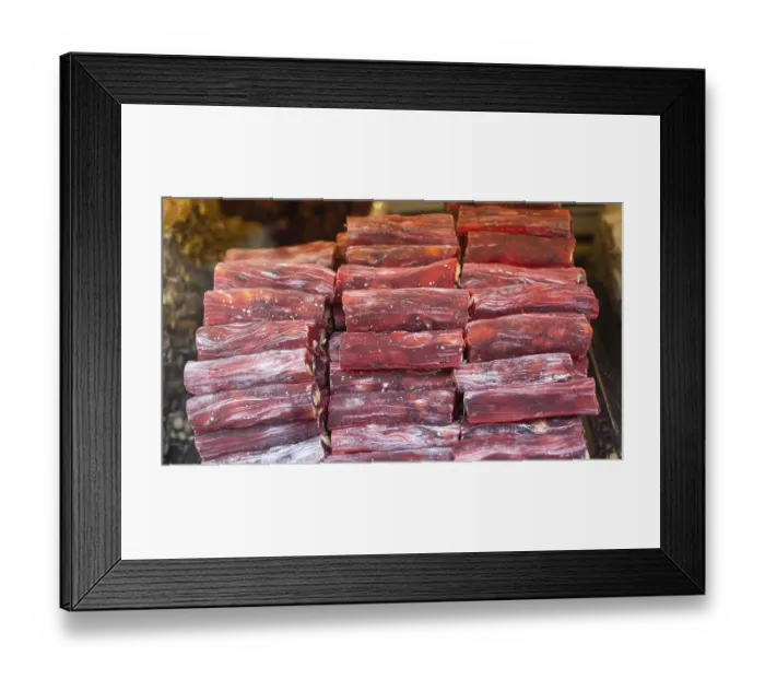 Framed Print : Load of traditional turkish delight lokum sugar coated soft candy
