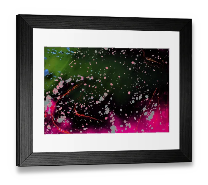 Framed Print : Abstract marbling art patterns in paint as background