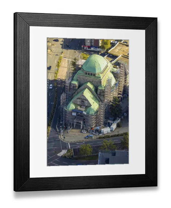 Framed Print : Aerial view, Old Synagogue place of worship Framed Print : Aerial view, Old Synagogue place of worship