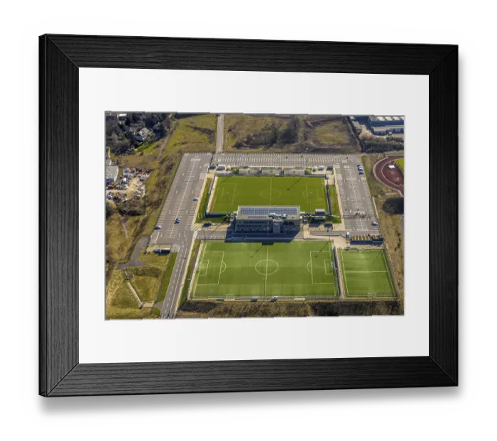 Framed Print : Aerial view, IMS Arena sports facility