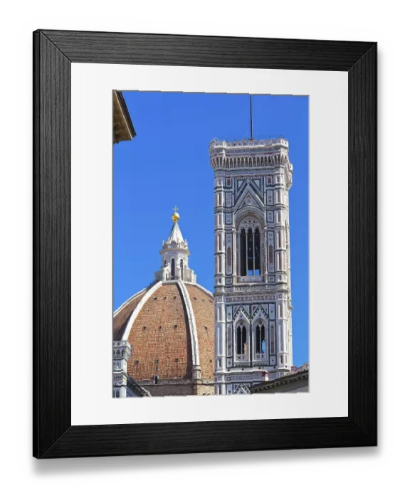 Framed Print : Famous Florence Cathedral - Basilica di Santa Maria del Fiore