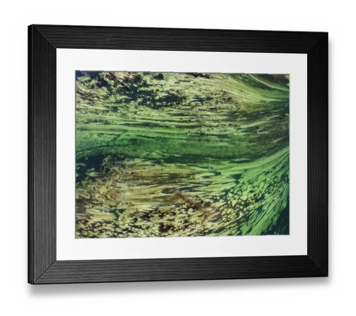 Framed Print : Aerial photograph, top-down view of flow lines Framed Print : Aerial photograph, top-down view of flow lines