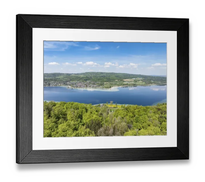 Framed Print : Aerial view of Lake Constance, Untersee Framed Print : Aerial view of Lake Constance, Untersee