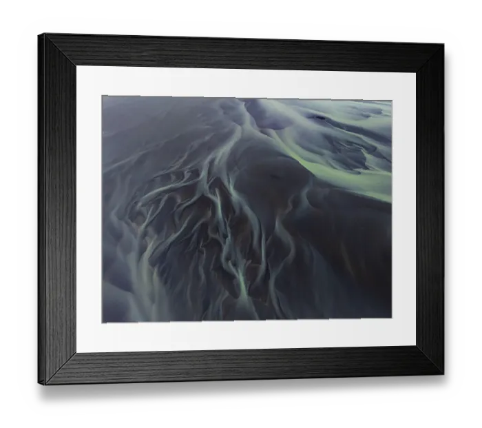 Framed Print : River, river course, river delta