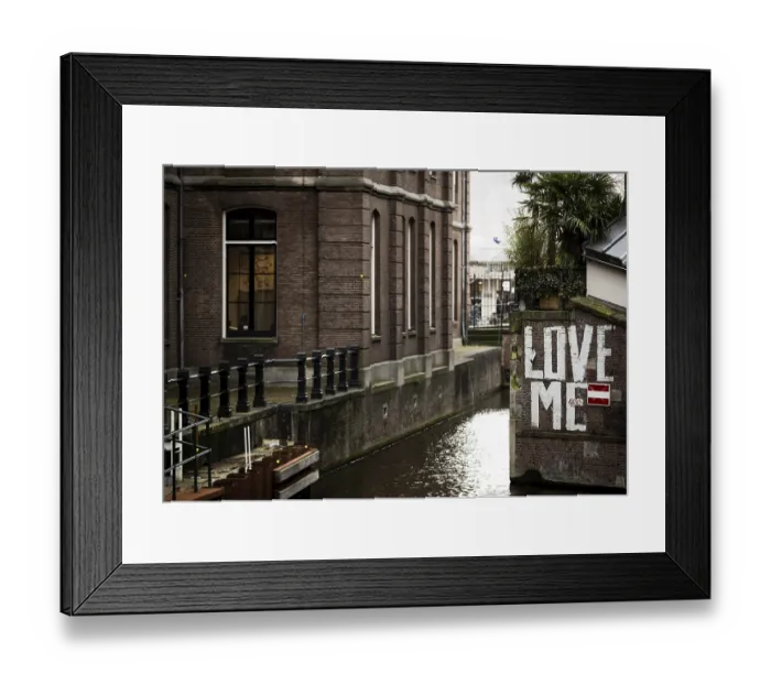 Framed Print : The central region of the city of Amsterdam