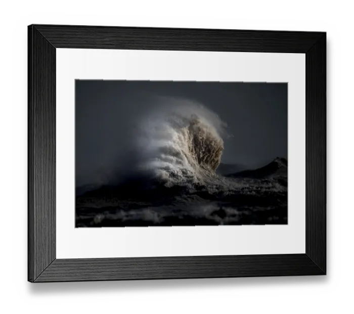 Framed Print : Whipped by strong winds from a seasonal weather patterns