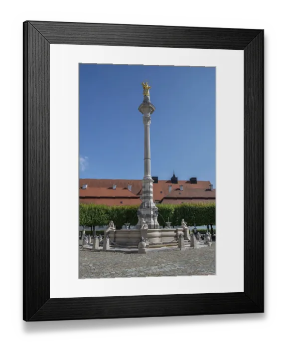 Framed Print : St Mary's Fountain with Marian Column