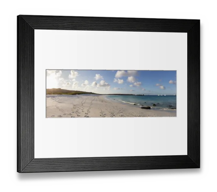 Framed Print : Gardner Bay beach, Isla Espanola