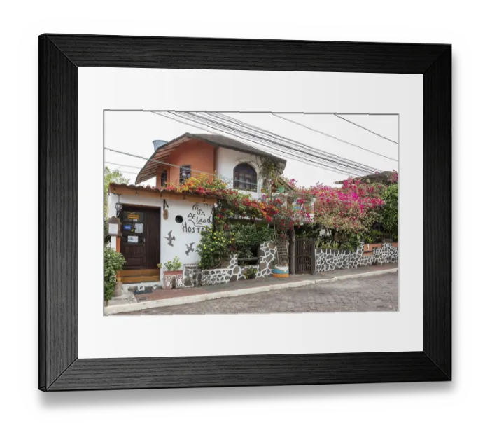 Framed Print : Hostal, Santa Cruz, Galapagos, Ecuador