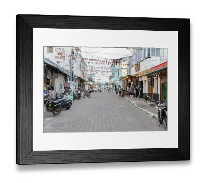 Framed Print : Street, Santa Cruz, Galapagos, Ecuador Framed Print : Street, Santa Cruz, Galapagos, Ecuador