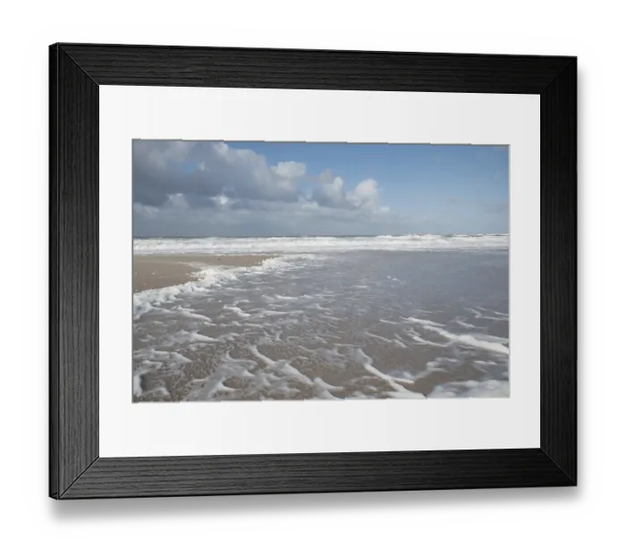 Framed Print : Sea spray on the beach of Kampen on the island of Sylt Framed Print : Sea spray on the beach of Kampen on the island of Sylt
