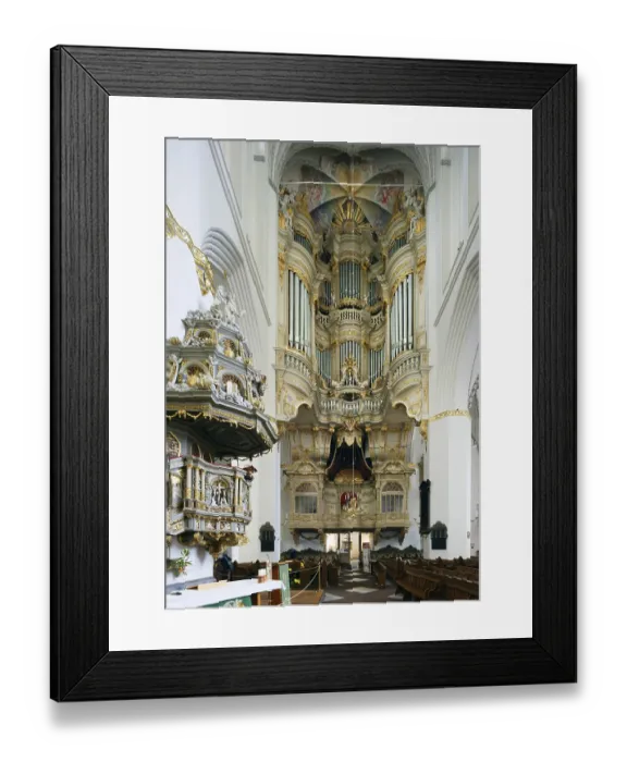 Framed Print : Left Renaissance pulpit from 1574 with baroque pulpit cover from 1723 Framed Print : Left Renaissance pulpit from 1574 with baroque pulpit cover from 1723