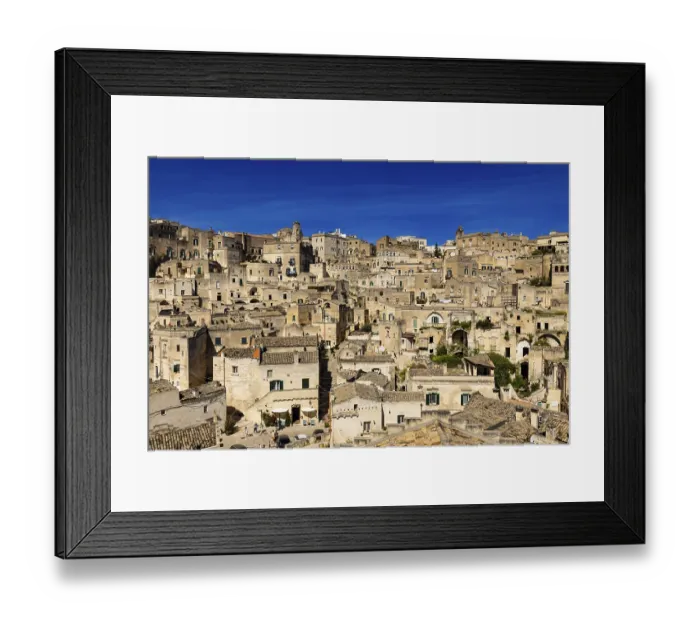 Framed Print : Sassi di Matera, or Old Town of Matera
