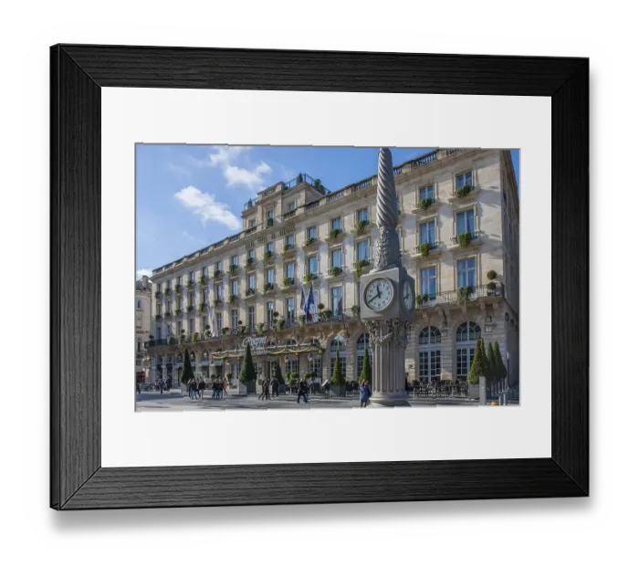 Framed Print : Place de la Comedie with Grand Hotel The Regent