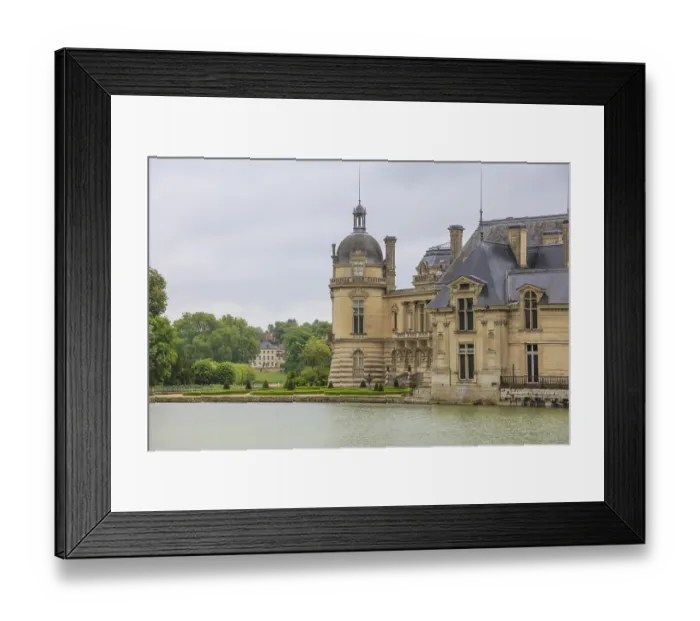 Framed Print : Chateau de Chantilly Castle, Oise department Framed Print : Chateau de Chantilly Castle, Oise department