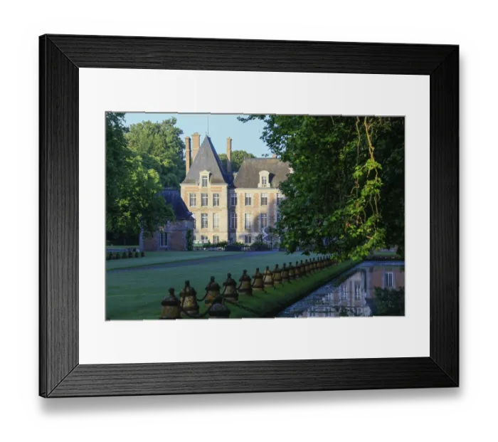 Framed Print : Chateau de Courances Castle, Essonne department Framed Print : Chateau de Courances Castle, Essonne department