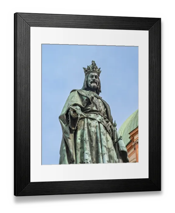 Framed Print : Statue of Charles IV near Charles Bridge Framed Print : Statue of Charles IV near Charles Bridge