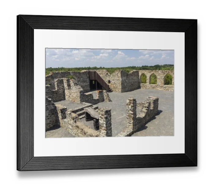 Framed Print : Caminau castle ruins, Konigswartha