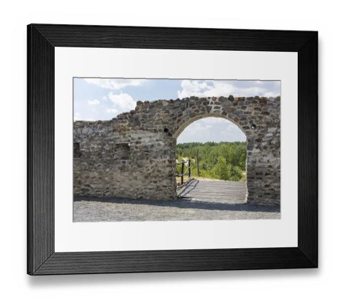 Framed Print : Caminau castle ruins, Konigswartha