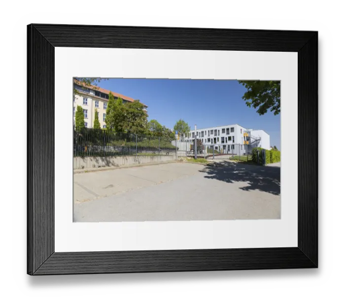 Framed Print : Sorbian School and Meeting Centre on Friedrich-List-StraBe