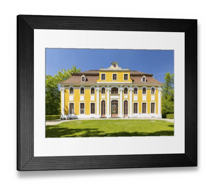 Framed Print : Baroque castle, exterior view from the south