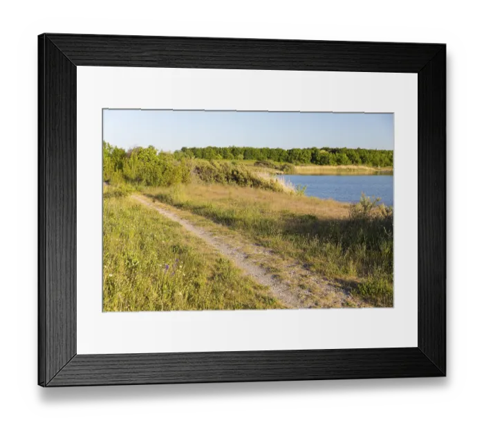 Framed Print : Eastern shore of Lake Werbelin