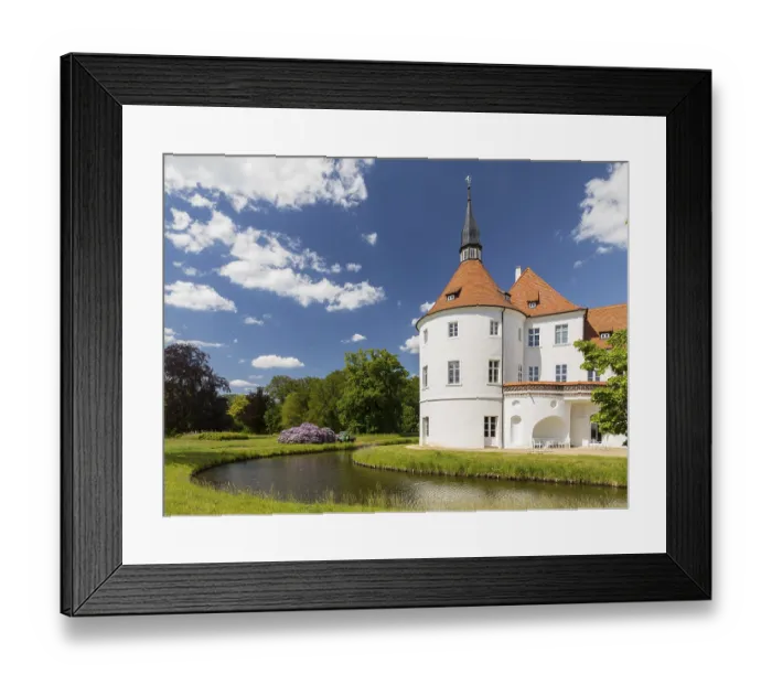 Framed Print : Furstlich Drehna moated castle Framed Print : Furstlich Drehna moated castle