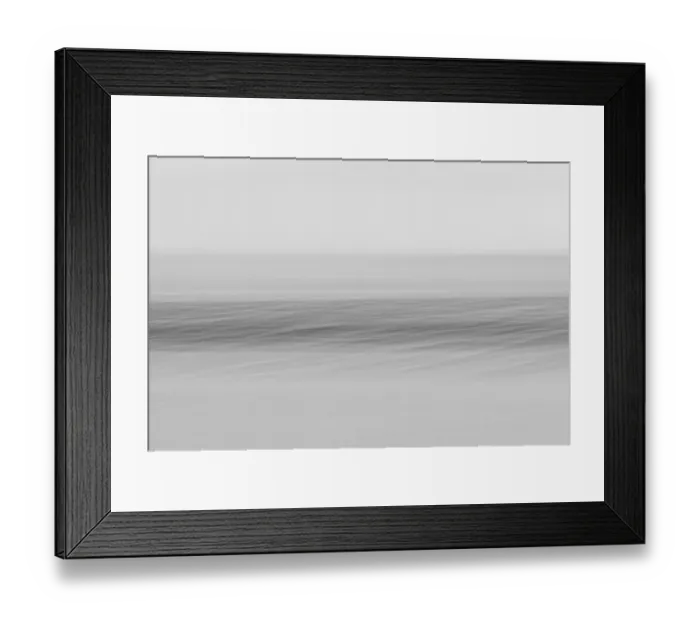 Framed Print : North Sea at low tide with wiping effect