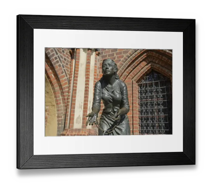 Framed Print : Figure of Grete Minde, Town Hall Framed Print : Figure of Grete Minde, Town Hall