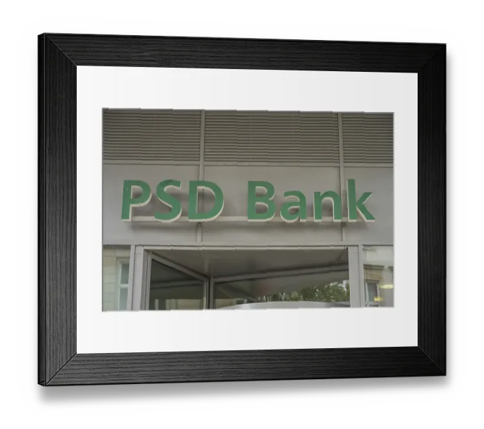 Framed Print : PSD Bank Braunschweig eG, Alter Markt