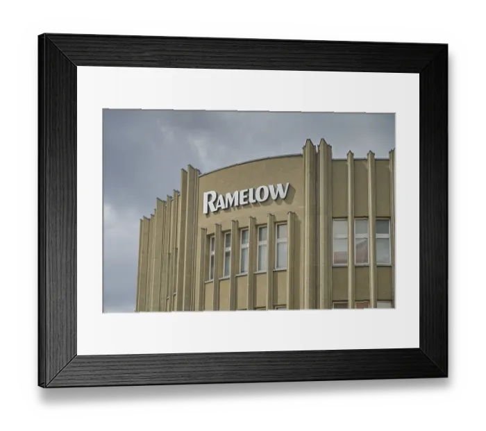Framed Print : Modehaus Ramelow, Breite StraBe Framed Print : Modehaus Ramelow, Breite StraBe