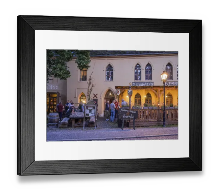 Framed Print : Restaurant Zecherei Sankt Nikolai