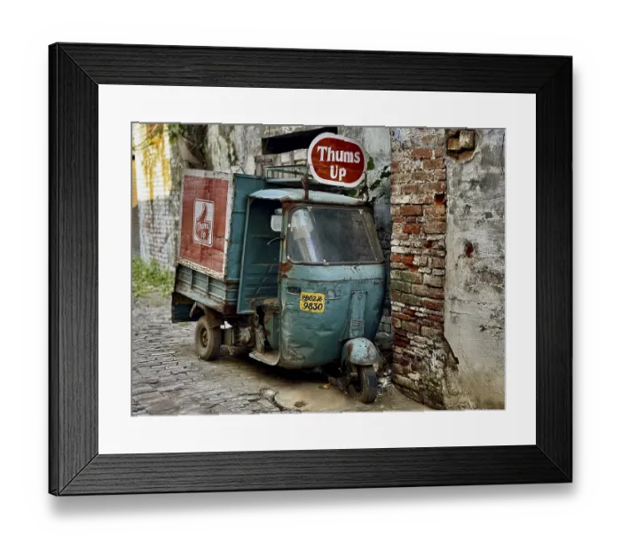Framed Print : Old transport vehicle (rickshaw) Framed Print : Old transport vehicle (rickshaw)