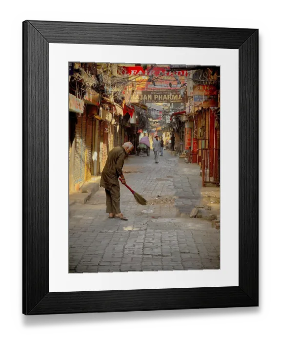 Framed Print : Early morning in the alleys of Amritsar Framed Print : Early morning in the alleys of Amritsar