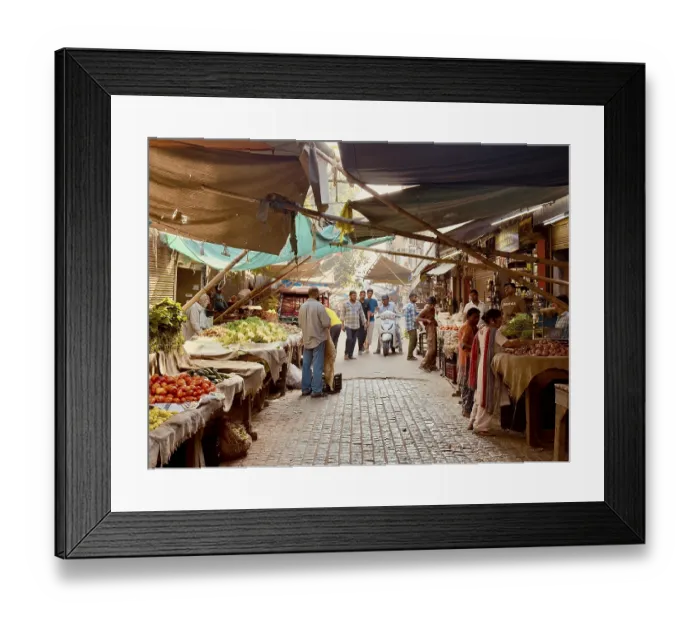 Framed Print : Market in Amritsar, Punjab, India