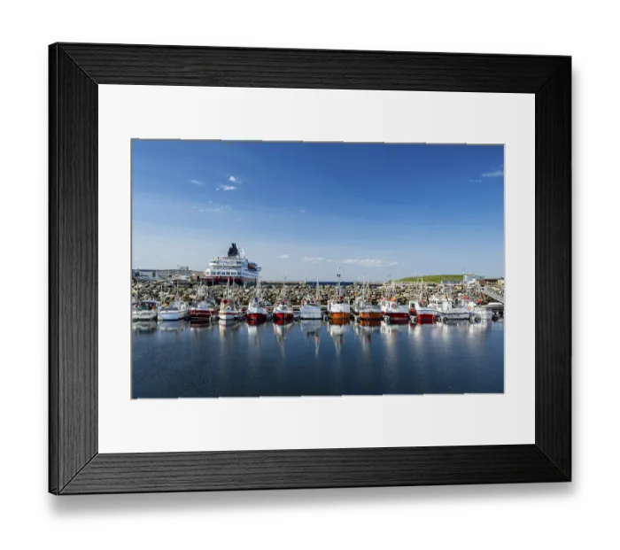 Framed Print : Fishing boats in the harbour of Vardo Framed Print : Fishing boats in the harbour of Vardo