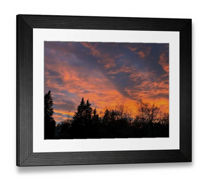 Framed Print : Clouds at sunset Framed Print : Clouds at sunset