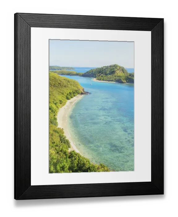Framed Print : View of Drawaqa Island, Yasawa island group