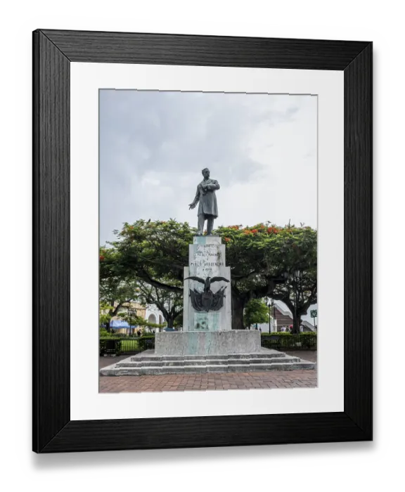 Framed Print : Statue of Belisario Porras, Panama City, Panama