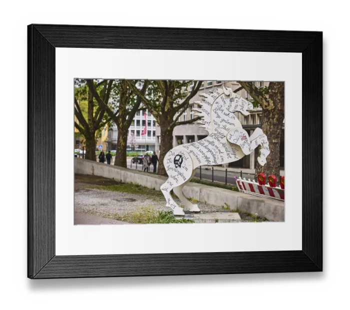 Framed Print : Rossle-Parade 2007, public art