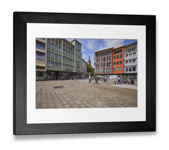 Framed Print : Square, general architecture, pavement slabs Framed Print : Square, general architecture, pavement slabs