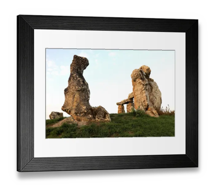 Framed Print : The Franconian Stonehenge in the evening light