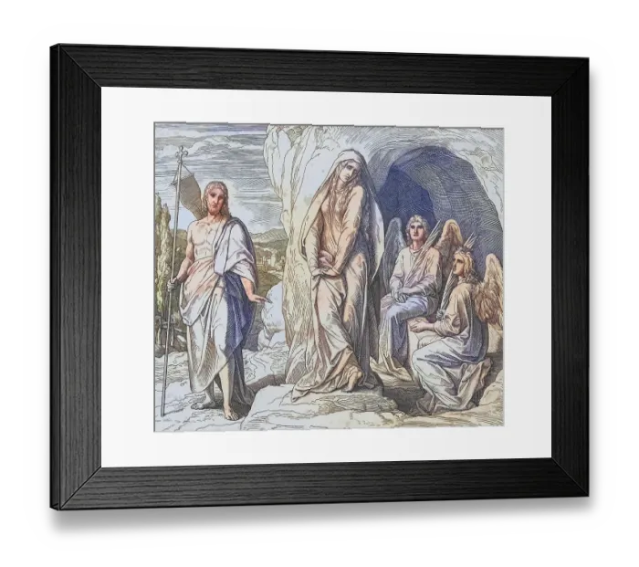 Framed Print : Biblical story, Mary Magdalene at the tomb Framed Print : Biblical story, Mary Magdalene at the tomb