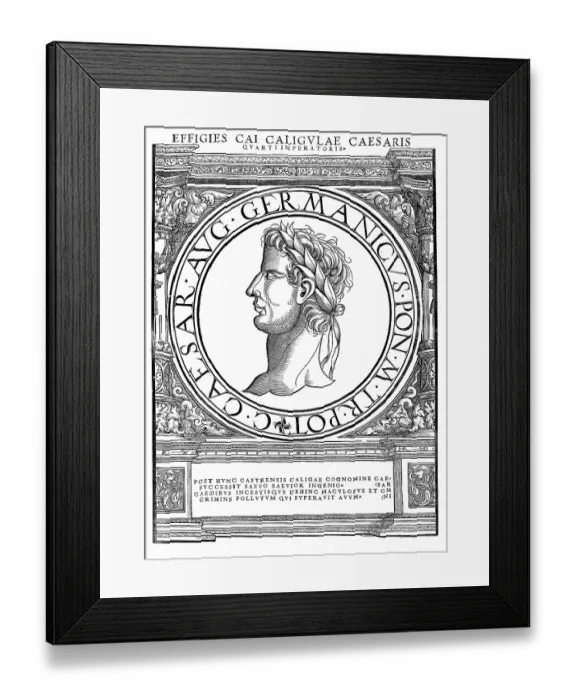 Framed Print : Gaius Caesar Augustus Germanicus (born 31 August 12 in Antium as Gaius Iulius Caesar) Framed Print : Gaius Caesar Augustus Germanicus (born 31 August 12 in Antium as Gaius Iulius Caesar)