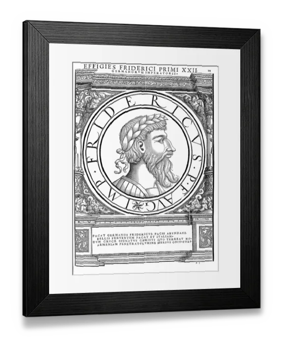 Framed Print : Frederick I, called Barbarossa (born around 1122) Framed Print : Frederick I, called Barbarossa (born around 1122)