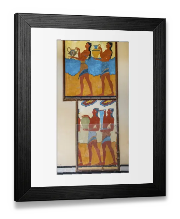 Framed Print : Procession, Frescos, Reconstruction by Arthur Evans Framed Print : Procession, Frescos, Reconstruction by Arthur Evans