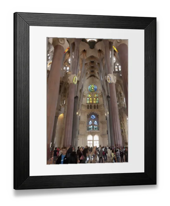 Framed Print : Interior of the basilica, Sagrada Familia Framed Print : Interior of the basilica, Sagrada Familia