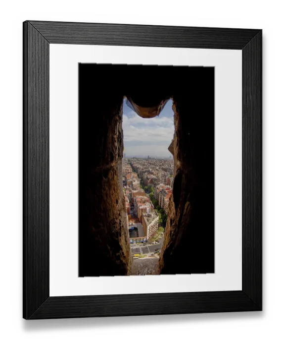 Framed Print : View of Barcelona from the towers of the Sagrada Familia Framed Print : View of Barcelona from the towers of the Sagrada Familia