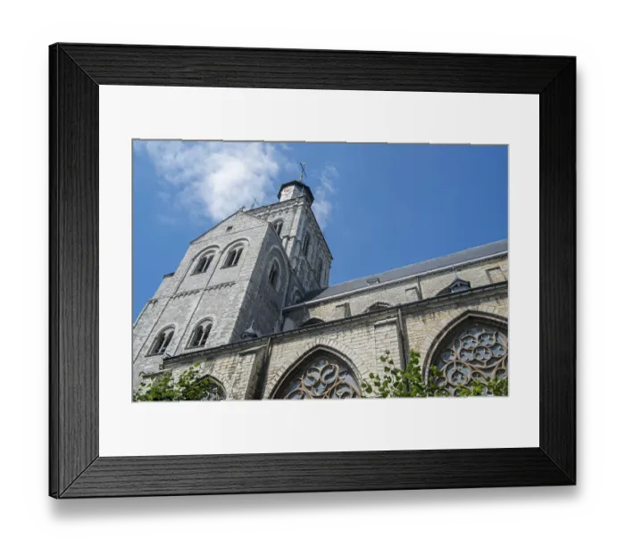 Framed Print : 12th century Romanesque Revival Church of Saint-Germain